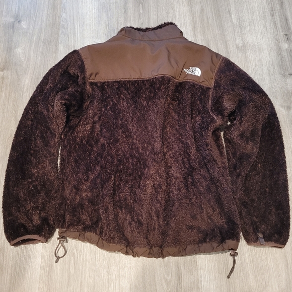 The North Face brown fuzzy jacket - Picture 2 of 6